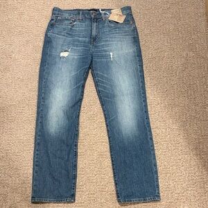 J Crew Men's Distressed Blue Jeans